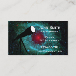 Astronomer Astrophysicist Nebula star design Business Card