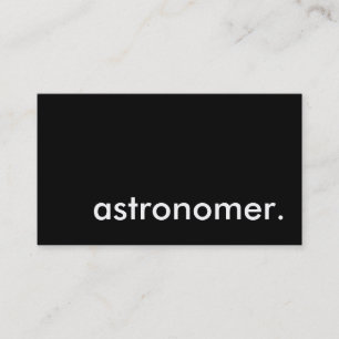 astronomer. business card