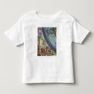 Astronomers looking through a telescope toddler t-shirt