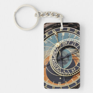 Astronomical Clock In Prague Keychain