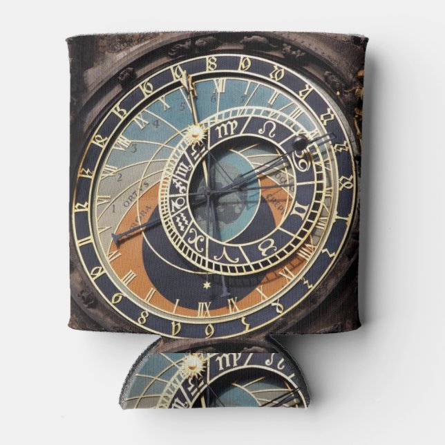 Astronomical Clock In Praque Can Cooler (Front)