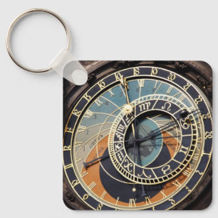 Astronomical Clock In Praque Keychain