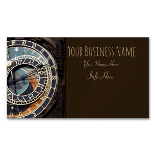 Astronomical Clock In Praque Magnetic Business Car Magnetic Business Card