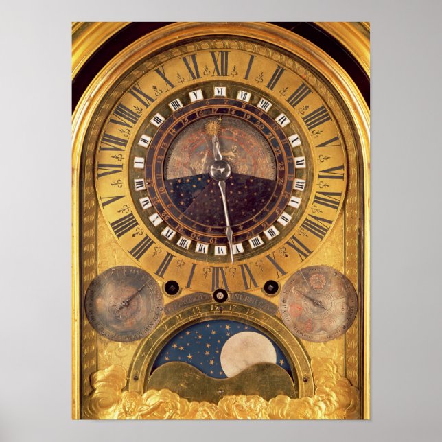 Astronomical clock made for the Grand Dauphin Poster (Front)