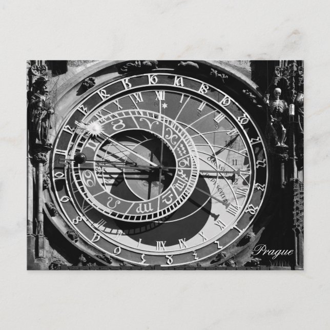 Astronomical Clock, Old Town Square, Prague /Czech Postcard (Front)