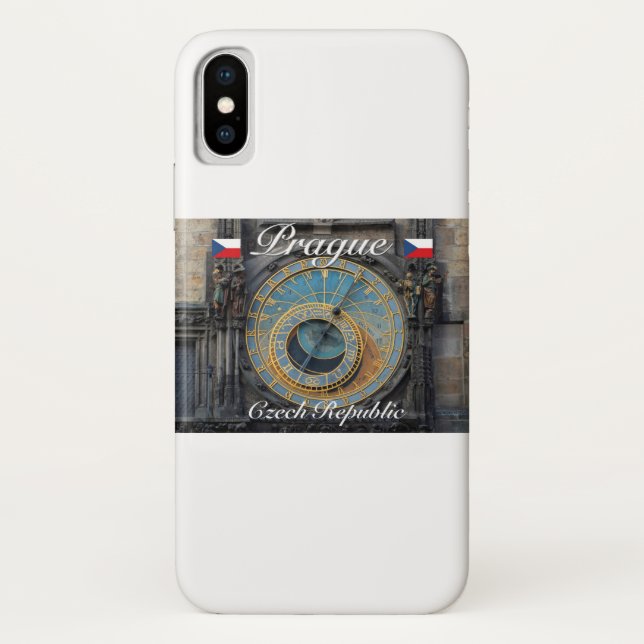 Astronomical clock Prague Orlog Czech Republic Case-Mate iPhone Case (Back)