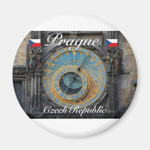 Astronomical clock Prague Orlog Czech Republic Magnet