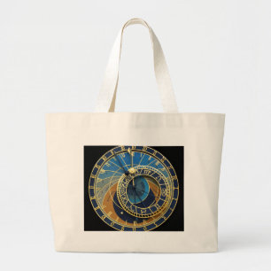 Astronomical Clock-Prague Orloj Large Tote Bag