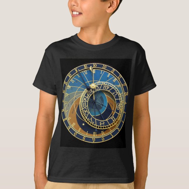Astronomical Clock-Prague Orloj T-Shirt (Front)