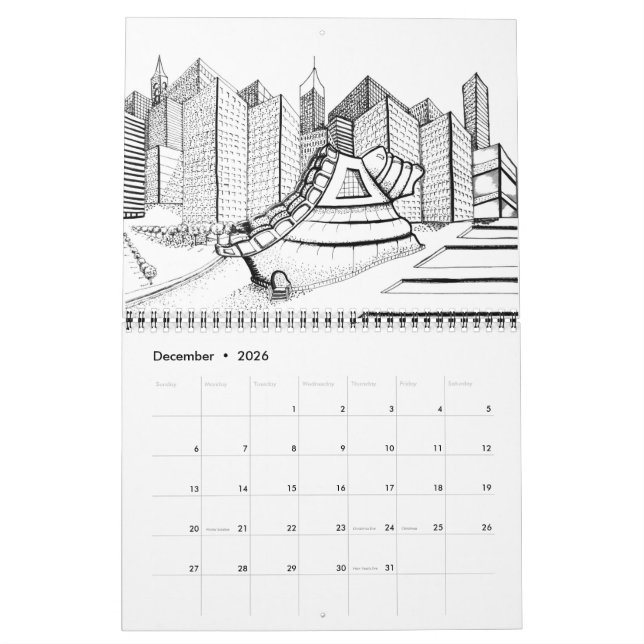 astronomical dreams calendar (Dec 2026)