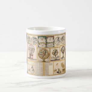 Astronomical Instruments Celestial Chart World Map Coffee Mug