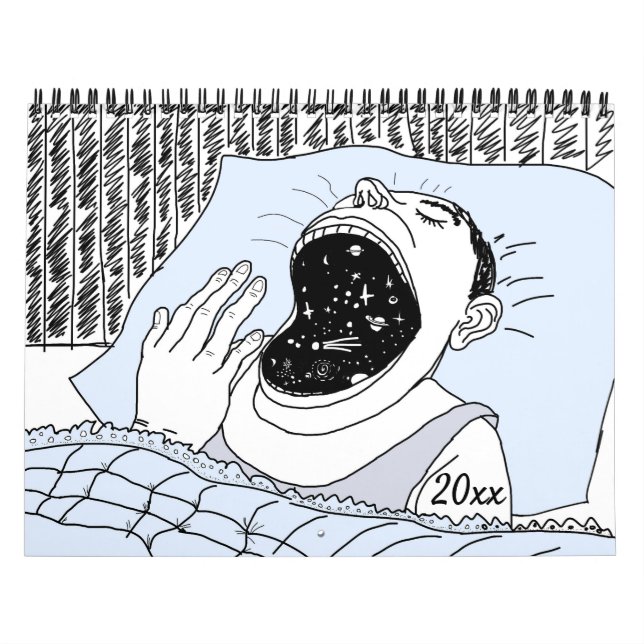 Astronomical Modern Elegant Script Calendar (Cover)