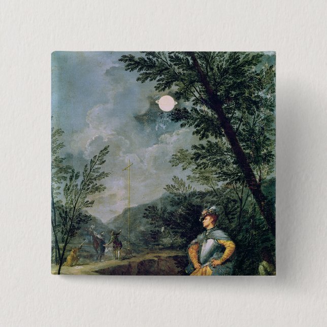 Astronomical Observations 2 Inch Square Button (Front)