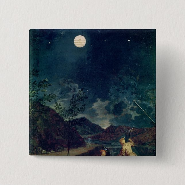 Astronomical Observations 2 Inch Square Button (Front)