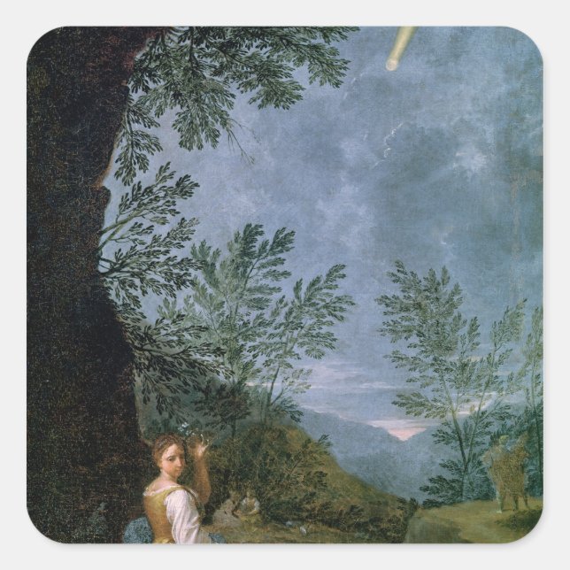 Astronomical Observations Square Sticker (Front)