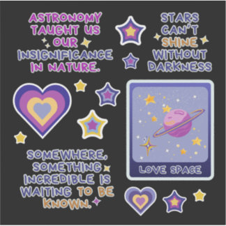 Astronomy blue purple and yellow 