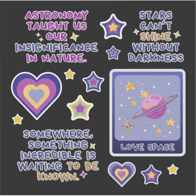 Astronomy blue purple and yellow  (Front)