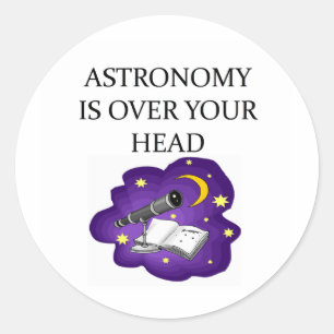 ASTRONOMY CLASSIC ROUND STICKER