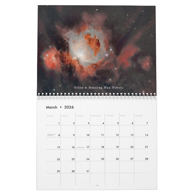 Astronomy Edition Calendar (Mar 2026)
