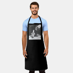Astronomy Funny Meteor Hitting Earth Disaster Apron