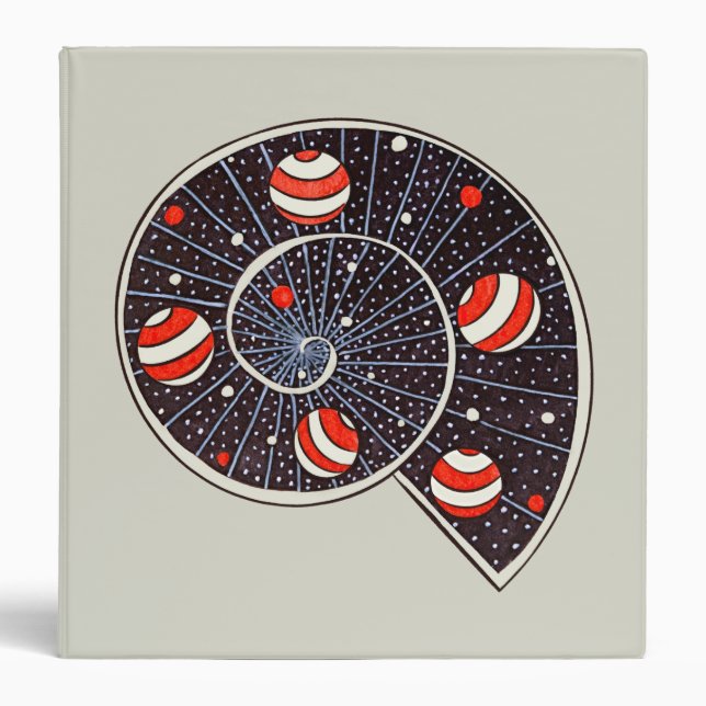 Astronomy Funny Space Spiral Galaxy  Binder (Front)