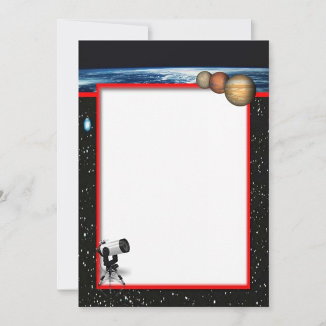 Astronomy Invitation (Front)
