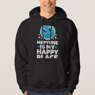 Astronomy Lover Neptune is My Happy Place Kawaii P Hoodie
