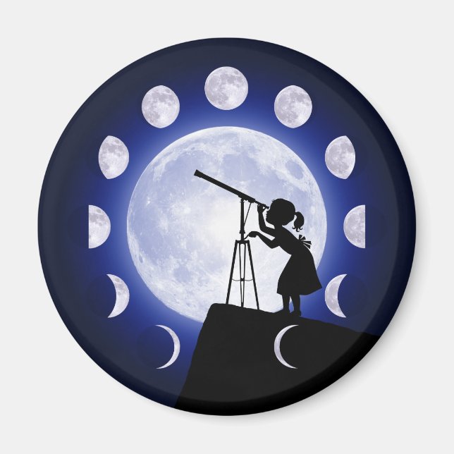 Astronomy Moon Phase Magnet (Front)