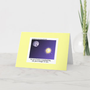 Astronomy Moonlighting Funny Greeting Card