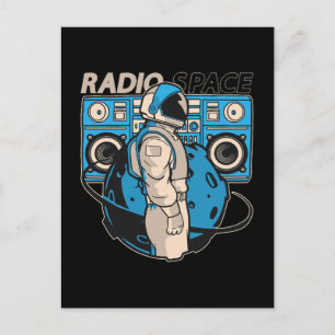 Astronomy Music Lover Universe Radio Space Stars Holiday Postcard