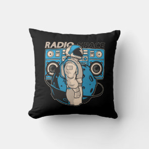 Astronomy Music Lover Universe Radio Space Stars Throw Pillow
