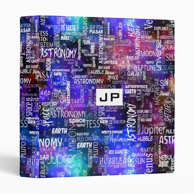 Astronomy Nebula Science Theme Binder (Front/Spine)