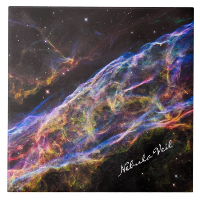 Astronomy & Nebula Veil, Hubble / Galaxy Tile (Front)