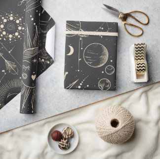 Astronomy Pattern Wrapping Paper