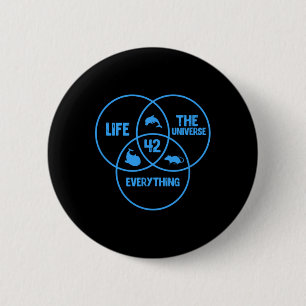 Astronomy Science Life The Universe And Everything 2 Inch Round Button