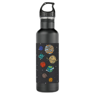 Astronomy Solar System Planets Universe 710 Ml Water Bottle