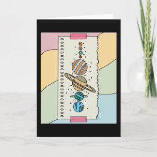 Astronomy Solar System Planets Universe Card