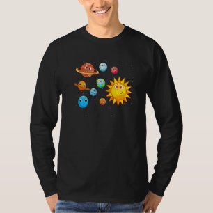 Astronomy Space Travel Universe Science Cute Plane T-Shirt