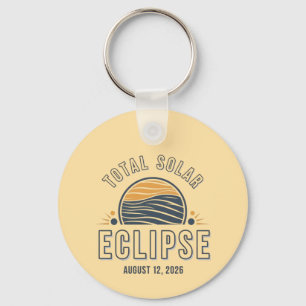 Astronomy Total Solar Eclipse 2026 Totality August Keychain