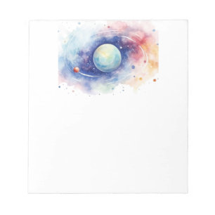 Astronomy universe nebula. Notepad