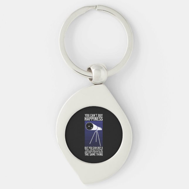 Astronomy -  You Can't Buy Happiness Keychain (Front)