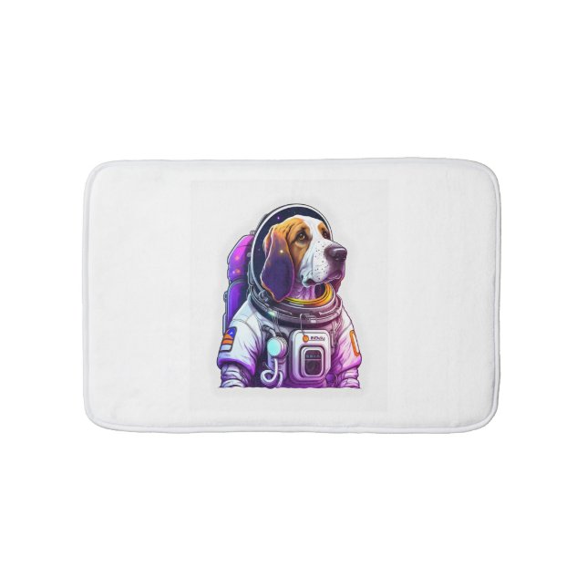 Astronout Dog Mascot  Bath Mat (Front)