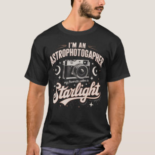 Astrophotography Camera Astronomical Night Sky Pho T-Shirt