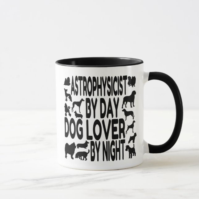 Astrophysicien Aime Les Chiens Mug (Droite)
