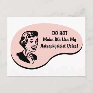 Astrophysicist Voice Postcard