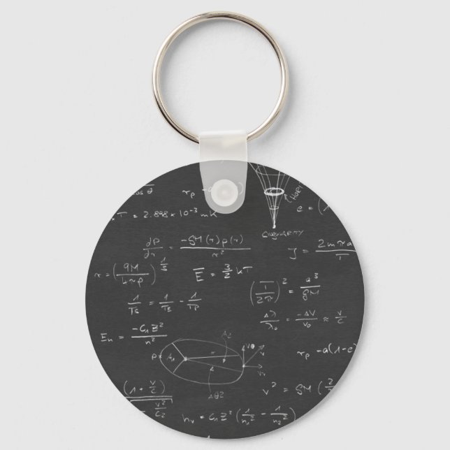 Astrophysics diagrams and formulas keychain (Front)