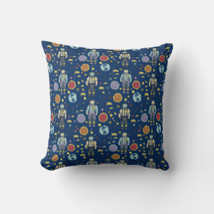 Astrounaut Space Man Colourful Throw Pillow