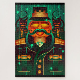 astuce ou traitement puzzle de chats