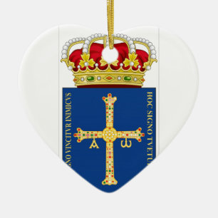 Asturias Coat of Arms (Spain) Ceramic Ornament