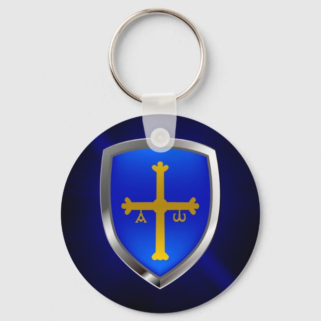Asturias Metallic Emblem Keychain (Front)